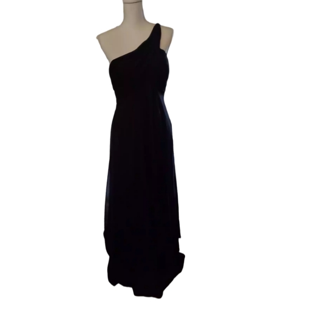 Bill Levkoff One Shoulder Full Length Gown